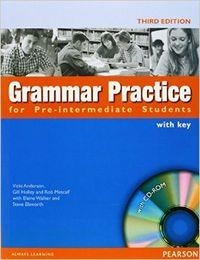 GRAMMAR PRACTICE FOR PRE-INTERMEDIATE STUDENT BOOK WITH KEY PACK | 9781405852968 | ELSWORTH, STEVE