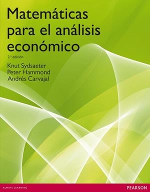 MATEMÁTICAS PARA EL ANÁLISIS ECONÓMICO | 9788483223154 | SYDSAETER, KNUT