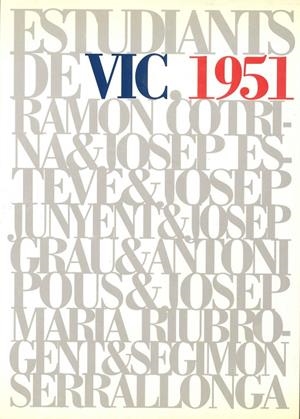ESTUDIANTS DE VIC 1951 | 9788493185367 | VARIS AUTORS