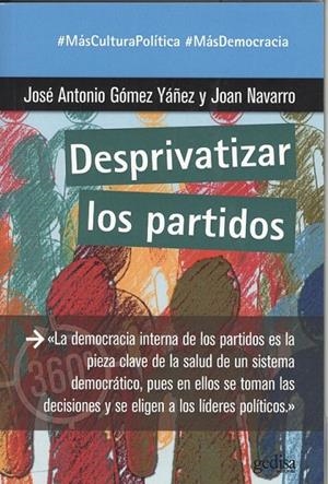 DESPRIVATIZAR LOS PARTIDOS | 9788417690595 | GÓMEZ YÁÑEZ, JOSÉ / NAVARRO, JOAN