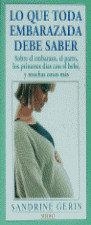 LO QUE TODA EMBARAZADA DEBE SABER | 9788486193911 | GERIN, SANDRINI