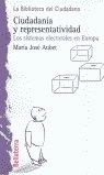CIUDADANÍA Y REPRESENTATIVIDAD | 9788472901315 | AUBET, MARÍA JOSÉ