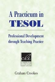 A PRACTICUM IN TESOL | 9780521529983 | CROOKES, GRAHAM