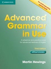 ADVANCED GRAMMAR IN USE BOOK WITHOUT ANSWERS 3RD EDITION | 9781107613782 | HEWINGS, MARTIN