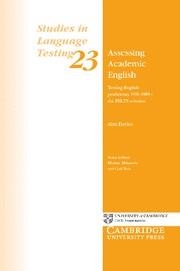 ASSESSING ACADEMIC ENGLISH | 9780521542500 | DAVIES, ALAN