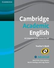 CAMBRIDGE ACADEMIC ENGLISH C1 ADVANCED TEACHER'S BOOK | 9780521165273 | FIRTH, MATT / SOWTON, CHRIS