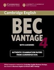 CAMBRIDGE BEC 4 VANTAGE STUDENT'S BOOK WITH ANSWERS | 9780521739269 | CAMBRIDGE ESOL