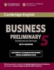 CAMBRIDGE ENGLISH BUSINESS 5 PRELIMINARY STUDENT'S BOOK WITH ANSWERS | 9781107631953 | CAMBRIDGE ESOL