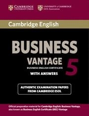 CAMBRIDGE ENGLISH BUSINESS 5 VANTAGE STUDENT'S BOOK WITH ANSWERS | 9781107664654 | CAMBRIDGE ESOL