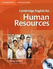 CAMBRIDGE ENGLISH FOR HUMAN RESOURCES STUDENT'S BOOK WITH AUDIO CDS (2) | 9780521184694 | SANDFORD, GEORGE / DAY, JEREMY