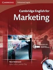 CAMBRIDGE ENGLISH FOR MARKETING STUDENT'S BOOK WITH AUDIO CD | 9780521124607 | ROBINSON, NICK / DAY, JEREMY