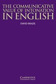 COMMUNICATIVE VALUE OF INTONATION IN ENGLISH, THE | 9780521584579 | BRAZIL, DAVID / HEWINGS, MARTIN / CAULDWELL, RICHARD