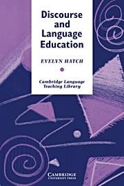 DISCOURSE AND LANGUAGE EDUCATION | 9780521426053 | HATCH, EVELYN