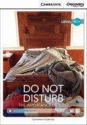 DO NOT DISTURB : THE IMPORTANCE OF SLEEP | 9781107646827 | KOCIENDA, GENEVIEVE