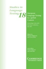 EUROPEAN LANGUAGE TESTING IN A GLOBAL CONTEXT | 9780521535878 | UNIVERSITY OF CAMBRIDGE LOCAL EXAMINATIONS SYNDICATE