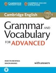GRAMMAR AND VOCABULARY FOR ADVANCED BOOK WITH ANSWERS AND AUDIO | 9781107481114 | HEWINGS, MARTIN / HAINES, SIMON