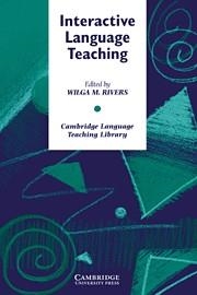 INTERACTIVE LANGUAGE TEACHING | 9780521311083 | RIVERS, WILGA M.