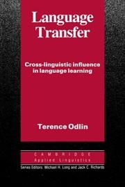 LANGUAGE TRANSFER | 9780521378093 | ODLIN, TERENCE