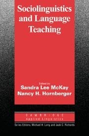 SOCIOLINGUISTICS AND LANGUAGE TEACHING | 9780521484343 | MCKAY, SANDRA LEE / HORNBERGER, NANCY H.