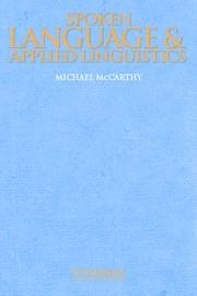 SPOKEN LANGUAGE AND APPLIED LINGUISTICS | 9780521597692 | MCCARTHY, MICHAEL