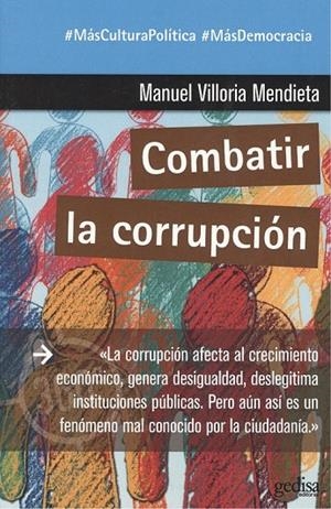 COMBATIR LA CORRUPCIÓN | 9788417690663 | VILLORIA MENDIETA, MANUEL