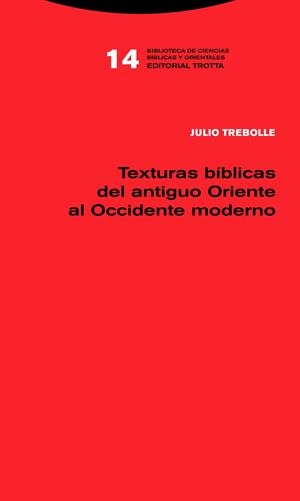 TEXTURAS BÍBLICAS DEL ANTIGUO ORIENTE AL OCCIDENTE MODERNO | 9788498797824 | TREBOLLE, JULIO