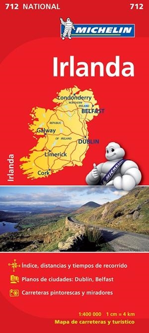 IRLANDA : MAPA 712 | 9782067170230 | VARIOS AUTORES