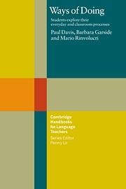 WAYS OF DOING | 9780521585590 | DAVIS, PAUL / GARSIDE, BARBARA / RINVOLUCRI, MARIO