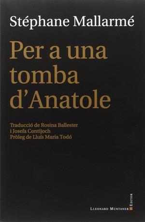 PER A UNA TOMA D'ANATOLE | 9788416554195 | MALLARMÉ, STÉPHANE