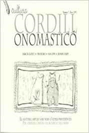 CORDILL. ONOMASTICÓ | 9788493608316 | CORDILL