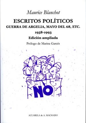 ESCRITOS POLÍTICOS | 9788477742067 | BLANCHOT, MAURICE