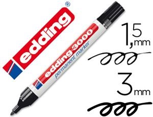 RETOLADOR EDDING 3000 NEGRE 1,5-3MM | 4004764007967