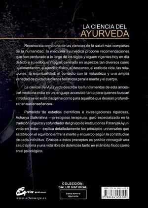CIENCIA DEL AYURVEDA, LA | 9788484456100 | BALKRISHNA, ACHARYA