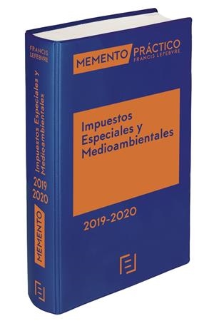 MEMENTO PRÁCTICO IMPUESTOS ESPECIALES Y MEDIOAMBIENTALES 2019-2020 | 9788417794187 | LEFEBVRE-EL DERECHO