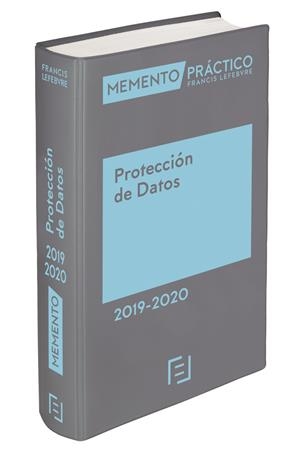 MEMENTO PROTECCIÓN DE DATOS 2019-2020 | 9788417544492 | LEFEBVRE-EL DERECHO