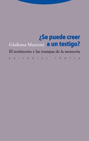 SE PUEDE CREER A UN TESTIGO | 9788498791587 | MAZZONI, GIULIANA