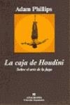 CAJA DE HOUDINI, LA | 9788433961907 | PHILLIPS, ADAM
