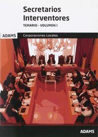 TEMARIO 1 SECRETARIOS INTERVENTORES DE LA ADMINISTRACIÓN LOCAL | 9788490842133 | OBRA COLECTIVA