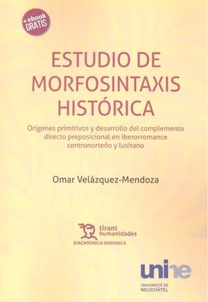 ESTUDIO DE MORFOSINTAXIS HISTÓRICA | 9788416556496 | VELÁZQUEZ-MENDOZA, OMAR
