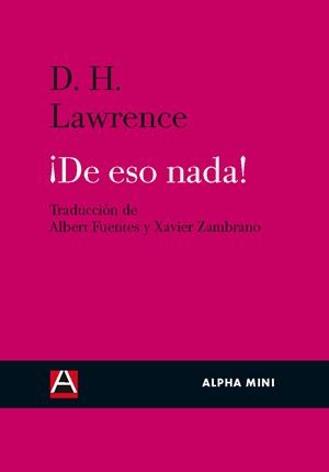 DE ESO NADA | 9788492837267 | LAWRENCE, D. H.
