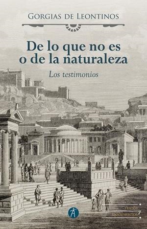 DE LO QUE NO ES O DE LA NATURALEZA | 9788416421435 | DE LEONTINOS, GORGIAS