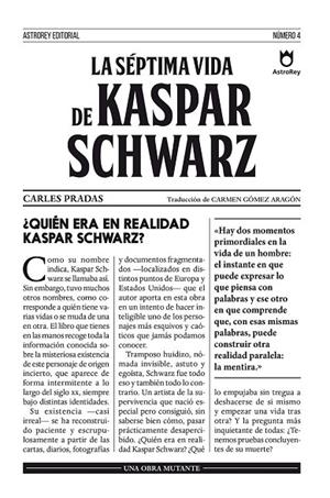 SÉPTIMA VIDA DE KASPAR SCHWARZ, LA | 9788494464133 | PRADAS, CARLES