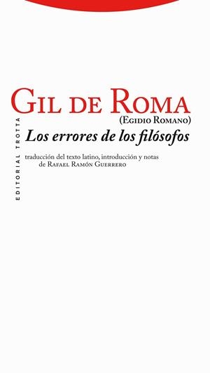 ERRORES DE LOS FILOSOFOS, LOS | 9788498793512 | ROMA, GIL DE