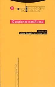 CUESTIONES METAFISICAS (NUEVA EDICIÓN) | 9788481646221 | GONZALEZ / TRIAS