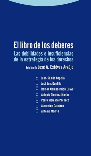 LIBRO DE LOS DEBERES, EL | 9788498793987 | ESTEVEZ ARAUJO, JOSE ANTONIO