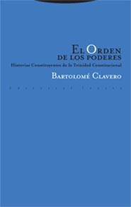 ORDEN DE LOS PODERES, EL | 9788481649123 | CLAVERO, BARTOLOME