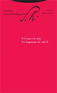 ESCRITOS VOL III O LO UNO O LO OTRO II | 9788481648089 | KIERKEGAARD, SOREN