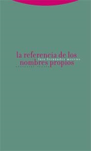 REFERENCIA DE LOS NOMBRES PROPIOS, LA | 9788481648249 | FERNANDEZ MORENO, LUIS