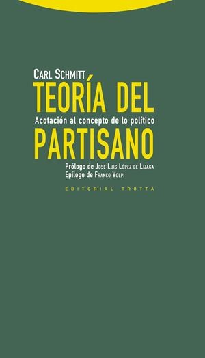 TEORIA DEL PARTISANO | 9788498794694 | SCHMITT, CARL