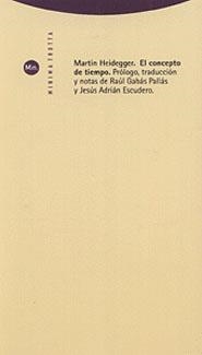 CONCEPTO DE TIEMPO, EL | 9788498791990 | HEIDEGGER, MARTIN